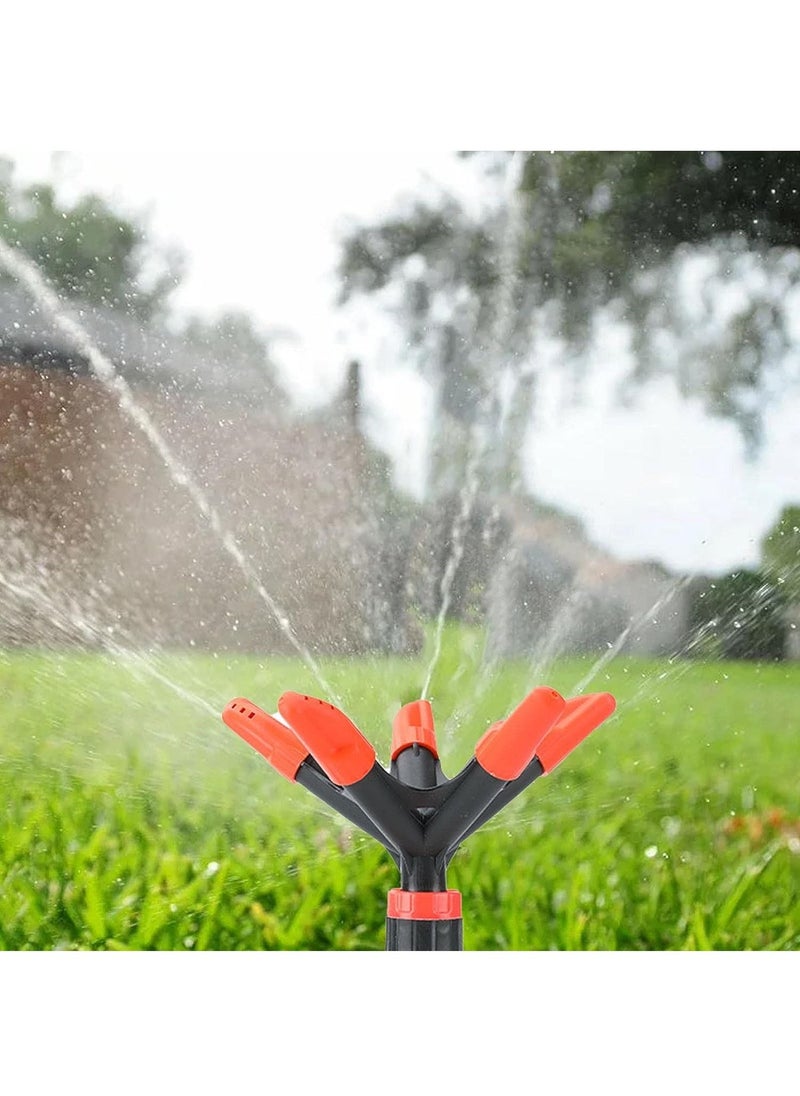 DubaiGallery Automatic Garden Sprinkler 360 ° Rotating Adjustable Round 5 Arm Lawn Water Sprinkler for Watering Garden Plants/Pipe Hose Irrigation Yard Water Sprayer  - Image 3