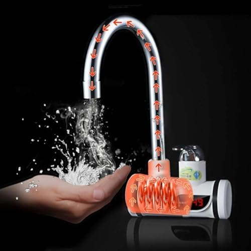Drumstone 10 𝒀𝒆𝒂𝒓𝒔 𝑾𝒂𝒓𝒓𝒂𝒏𝒕𝒚 Instant Electric Water Heater Faucet with Digital LED Display – Tankless Hot Tap for Kitchen & Bathroom | Wall-Mount Instant Heating | Efficient & Compact - Image 4