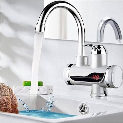 Drumstone 10 𝒀𝒆𝒂𝒓𝒔 𝑾𝒂𝒓𝒓𝒂𝒏𝒕𝒚 Instant Electric Water Heater Faucet with Digital LED Display – Tankless Hot Tap for Kitchen & Bathroom | Wall-Mount Instant Heating | Efficient & Compact - Image 1
