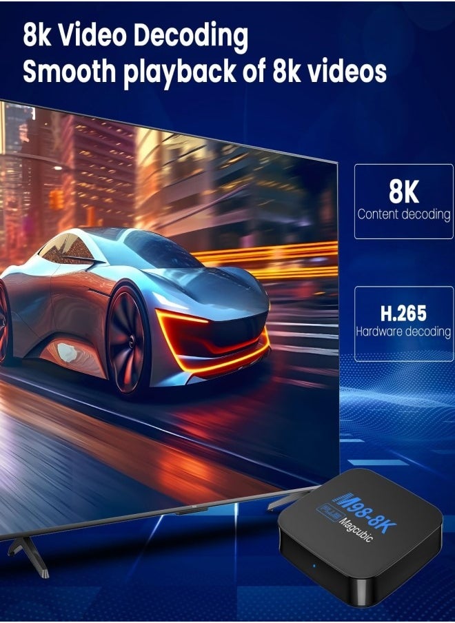 X98H Android TV Box 12.0 Android Boxes H618 Dual Band WiFi 2.4G 5.8G 4K HDR Smart Android 12.0 Media Player TV Box 2GB RAM And 16GB ROM