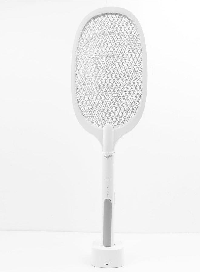 HAVEN 3500V USB Rechargeable Electric Fly Swatter with Charging Base, LED Light Bug Zapper for Home & Outdoor Use, Mosquitoes, Flies, Bees & Moths Killer - Image 1
