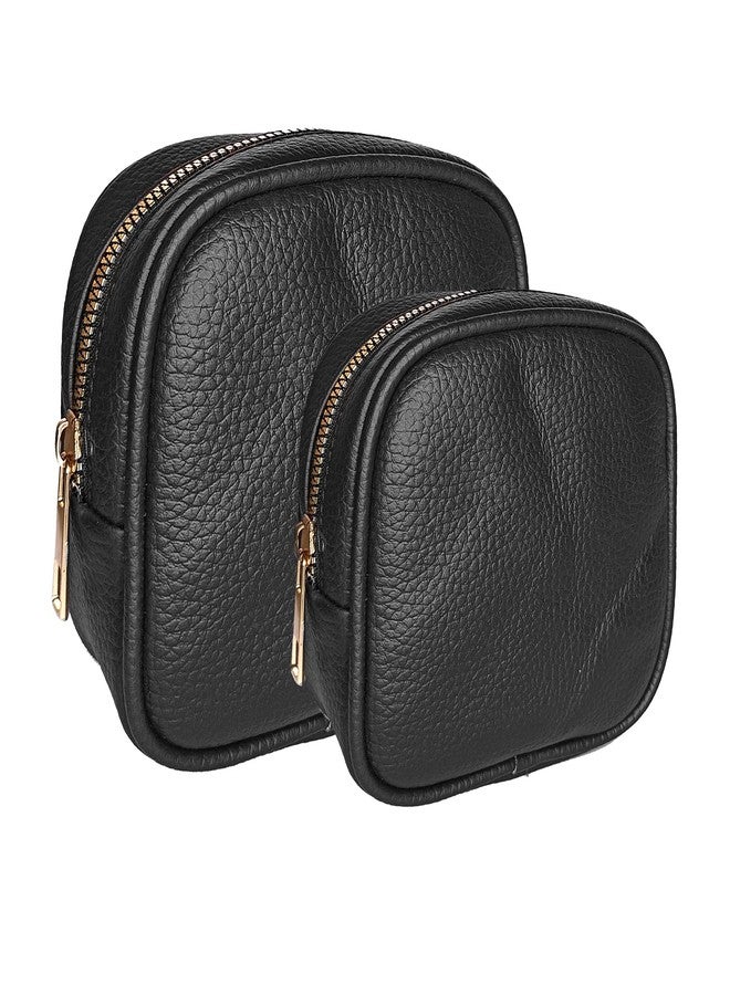 Kartbrink Lipstick Pouch for Women Mini Travel Bag Small Travelling Jewellery Keychain Coinpouch Small Pouch Combo Set (Black) - Image 1
