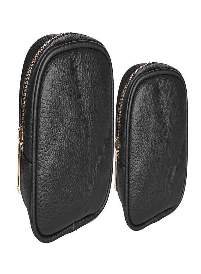 Kartbrink Lipstick Pouch for Women Mini Travel Bag Small Travelling Jewellery Keychain Coinpouch Small Pouch Combo Set (Black) - Image 2