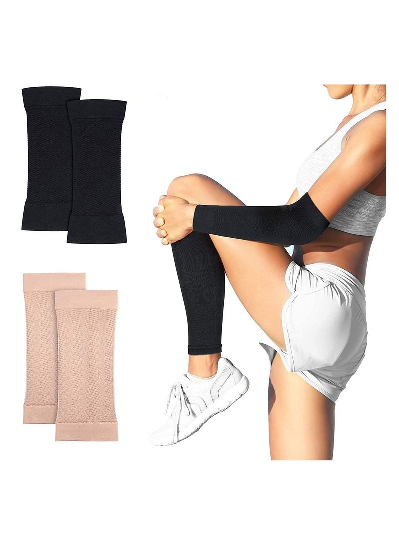 Generic 2 Pair Arm Slimming Shaper Arm Compression Sleeve Weight Loss Upper Arms Sleeve for Women  - Image 4