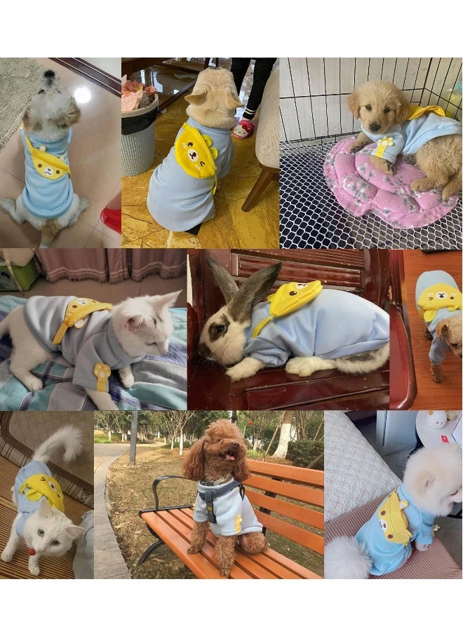 Dog Shirts Quick Dry Soft Stretchy Dog T-Shirts, Soft Breathable Warm Puppy Clothes Cute Cartoon Dog T-Shirts M (Fit 5-7 lbs, Chest 11.8") - Image 5