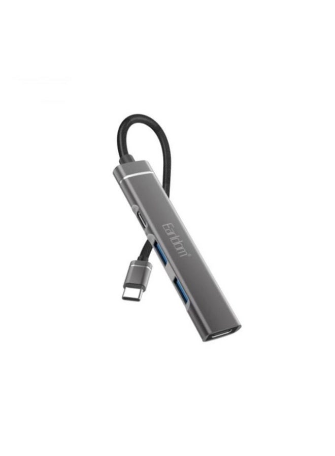 Earldom ET-HUB19  4-Ports HUB Type-C For Charge - Image 1