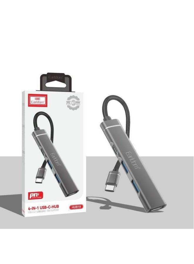 Earldom ET-HUB19  4-Ports HUB Type-C For Charge - Image 4