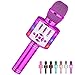 Amazmic Kids Karaoke Microphone Machine Toy Bluetooth Microphone Portable Wireless Karaoke Machine Handheld with LED Lights Gift for Children Adults Birthday Party Home KTVPurple - Image 3