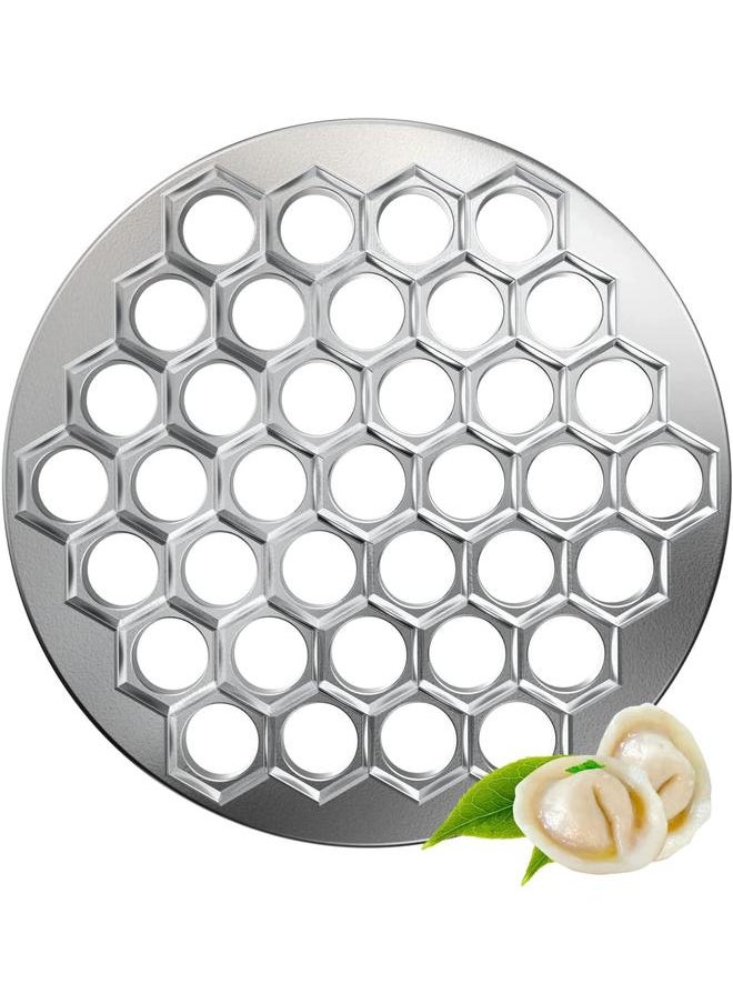 yongsheng Dumplings Mold, 37 Holes Aluminum Alloy Metal Mold, Kitchen Russian Dumpling Press for Make Dumplings Manually  - Image 1