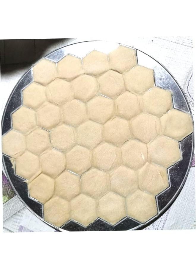 yongsheng Dumplings Mold, 37 Holes Aluminum Alloy Metal Mold, Kitchen Russian Dumpling Press for Make Dumplings Manually  - Image 3