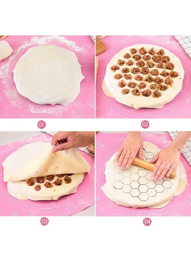 yongsheng Dumplings Mold, 37 Holes Aluminum Alloy Metal Mold, Kitchen Russian Dumpling Press for Make Dumplings Manually  - Image 4