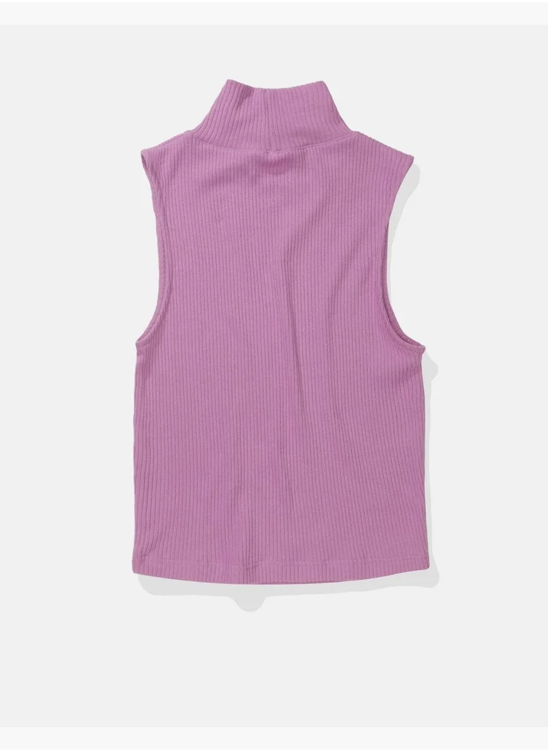 American Eagle AE Mock Neck Tank Top