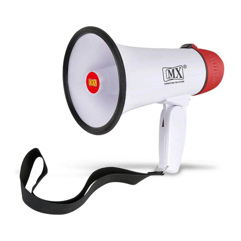 MX 30 W Handheld Megaphone with Siren Alarm – Portable PA Speaker for Indoor & Outdoor Use - Image 1