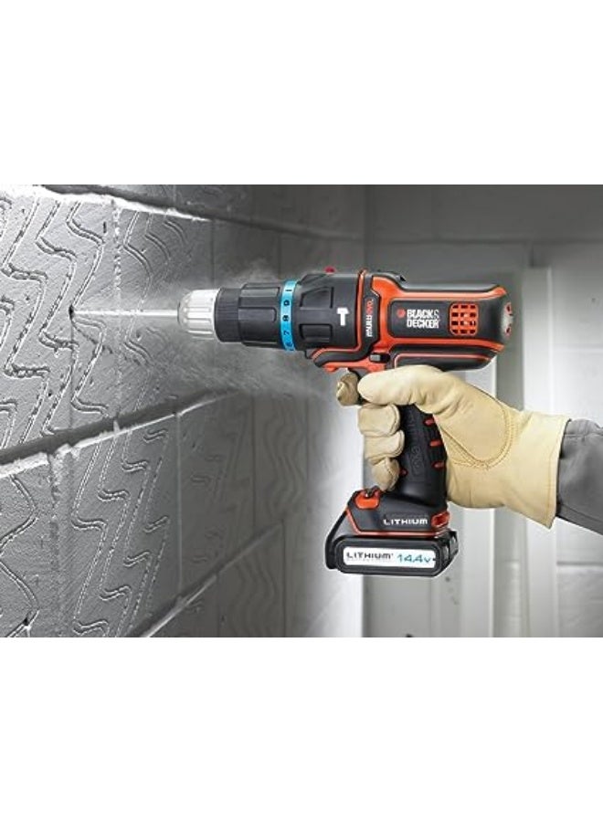 BLACK+DECKER Multi-Evo Hammer Attachment Orange & Black With 2 Drill Bits - Image 5