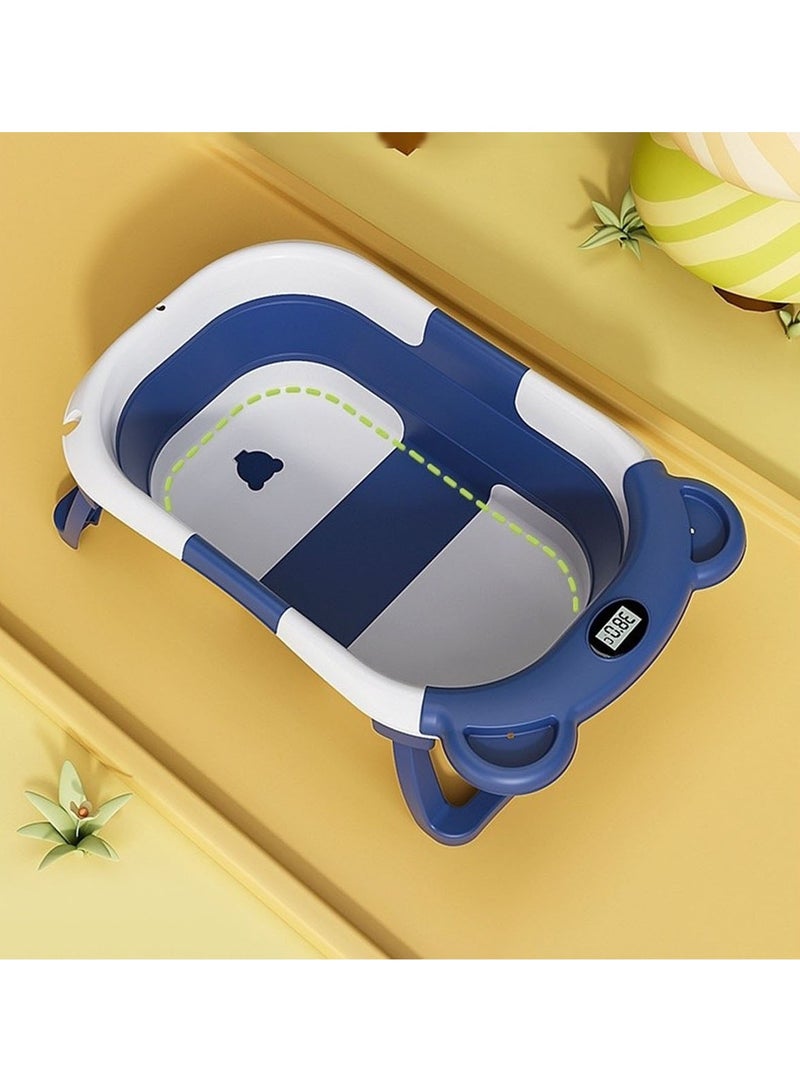 GT-Wheel Baby Bathtub with Thermometer and Drain Hole for Newborn to Toddler up to 36 months - Image 1