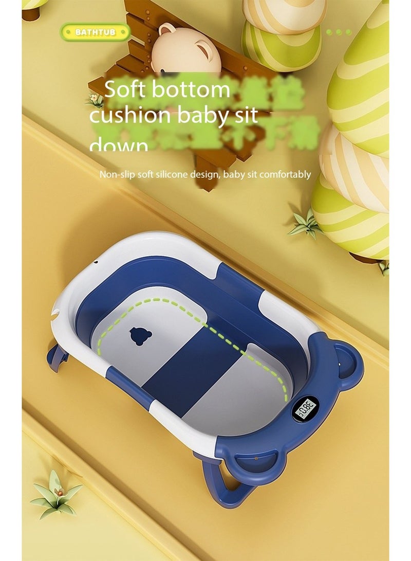 GT-Wheel Baby Bathtub with Thermometer and Drain Hole for Newborn to Toddler up to 36 months - Image 3