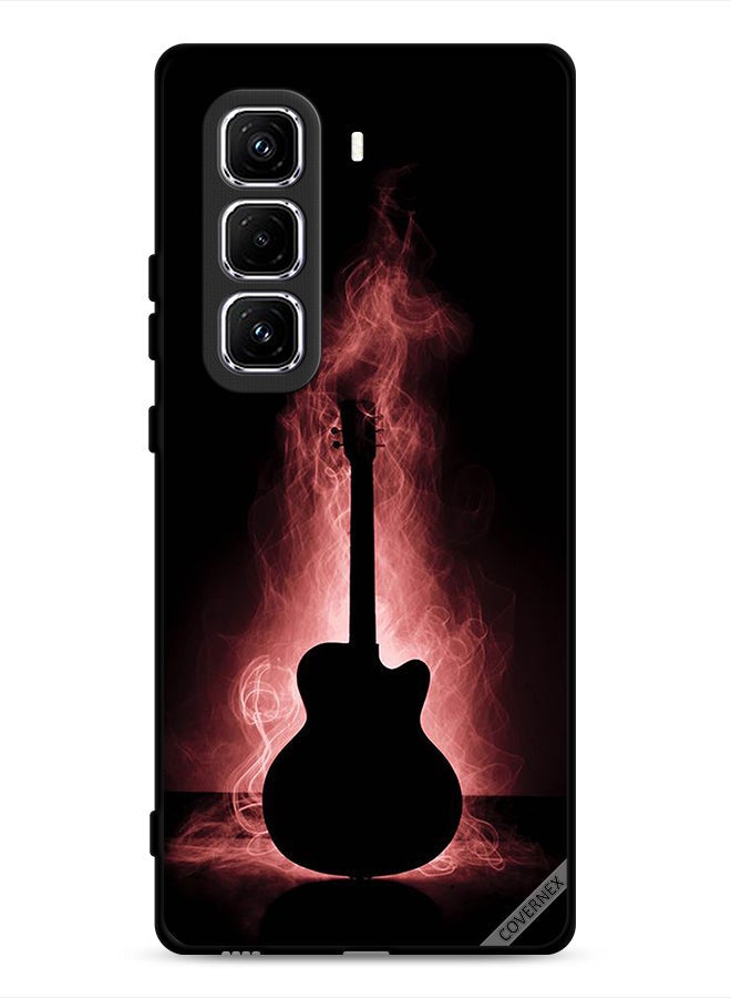 Covernex غطاء حماية إنفينكس هوت 50 برو 4G بتصميم انعكاس الجيتار - Image 1