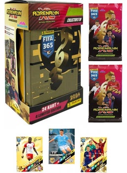 Toyfest Adrenalyn Fifa 365 - 2024 Trading Card Tin Box - Metal Boxed Football Player Cards (1 Box)  - Image 1