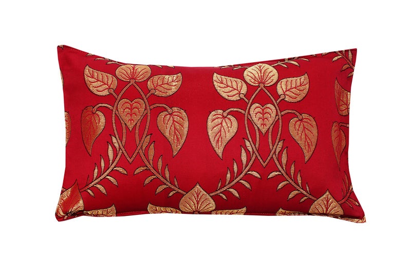 Milan Polycotton Silk 500 TC Pillow Cover (17"X27"_Multi) - Image 2