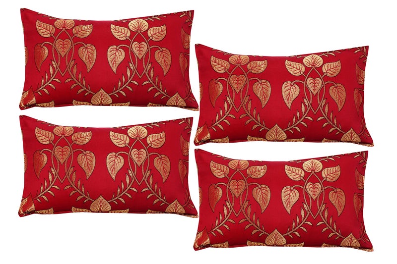 Milan Polycotton Silk 500 TC Pillow Cover (17"X27"_Multi) - Image 1