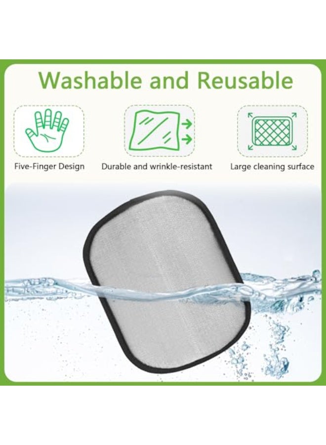 YelaJoy New Upgraded Electrostatic Pet Hair Removal Gloves - Reusable Cat Hair Remover & Dog Hair Removal Mitt with Elastic Cuff & Finger Loops for Furniture, Bedding, Car (2pcs) - Image 2