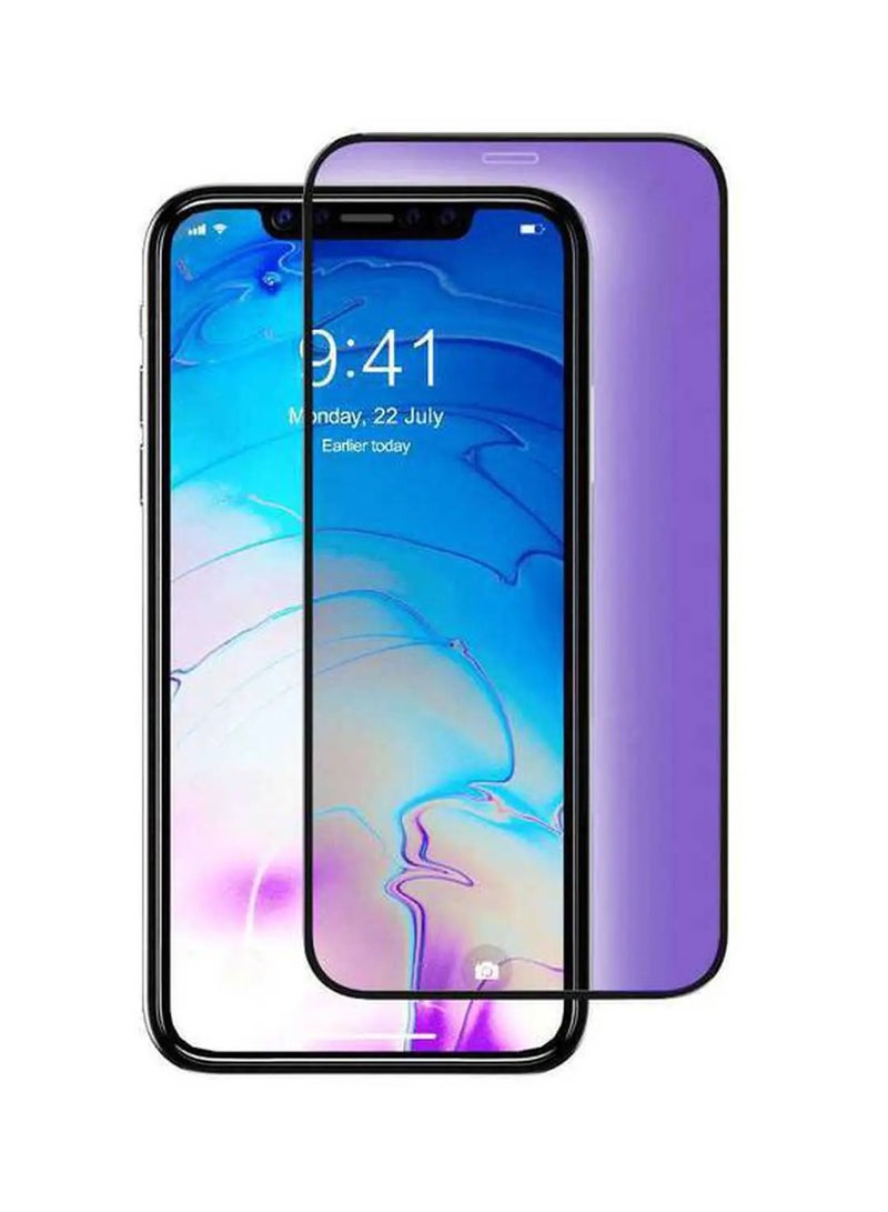 ديفيا Van Anti-Blue Ray Full Screen Twice-Tempered Glass for iPhone 12 / 12 Pro 6.1" - Black - Image 1