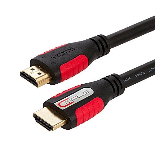 Cmple - 4K Gold Plated Ultra High Speed HDMI Cable - HDTV Cable with 3D HDR and Ethernet - 15 Feet, Black - Image 4