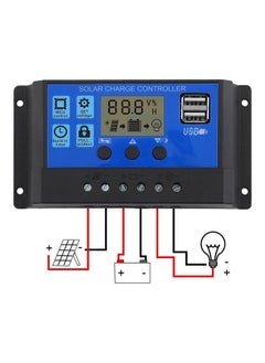 NIBEMINENT Hd Sub Solar Controller Battery Charger Black/Blue 130 x 80 90centimeter  - Image 2