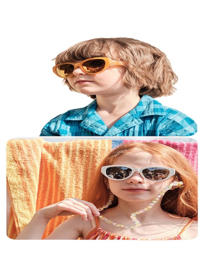 Kigo Fashion New Polarized Uv Protection Sunglasses Retro Unisex Kids Blue Light Blocking (6-12 Years Old) - Image 3