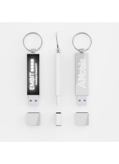 Generic Led Luminous U Disk Fashion Creative Custom Logo Luminous U Disk 8g64gU Disk Business Gifts 128g256gu Disk-Color:Gunmetal Color (minimum Order 300)-Capacity:3.0 High Speed 64gb  - Image 2