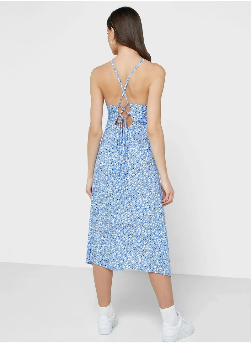 Ginger Cutout Back Detail Strapy Dress