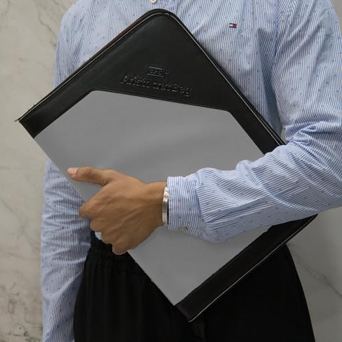 SPS PU Leather 24-Pocket A4 File Organizer – Professional Document Holder for Certificates, Legal Documents, Home, Office, School Use (Grey) - Image 5