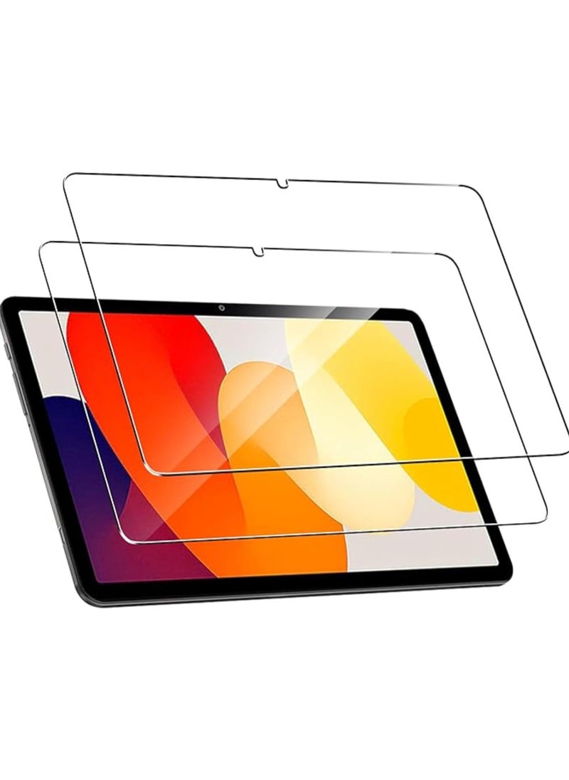VKL عبوة من قطعتين من واقي الشاشة متوافق مع جهاز Xiaomi Redmi Pad SE 11 بوصة 2023، طبقة زجاجية مقواة بصلابة 9H، طبقة شفافة عالية الدقة مضادة لبصمات الأصابع لجهاز Redmi Pad SE 11 بوصة 2023  - Image 1