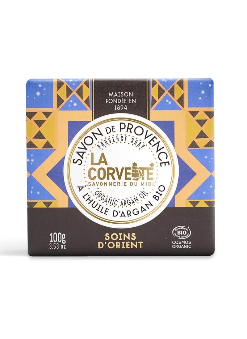La Corvette - La Corvette French Organic Argan Soap 100g - Moroccan Beauty Secrets with French Elegance - Image 1