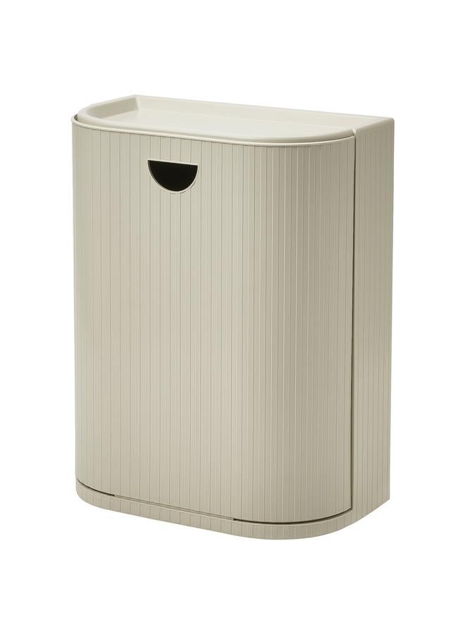 Zaboon Bin With Lid, Grey-Beige, 21 L - Image 1