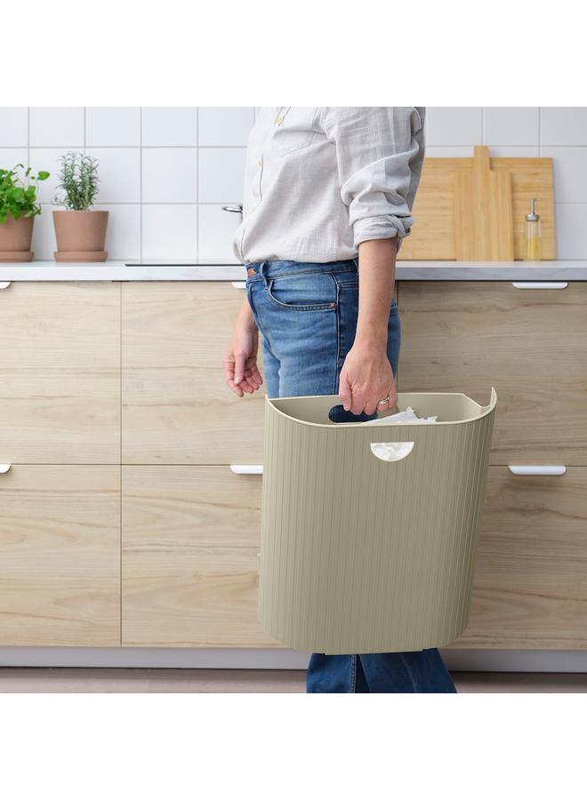 Zaboon Bin With Lid, Grey-Beige, 21 L - Image 4