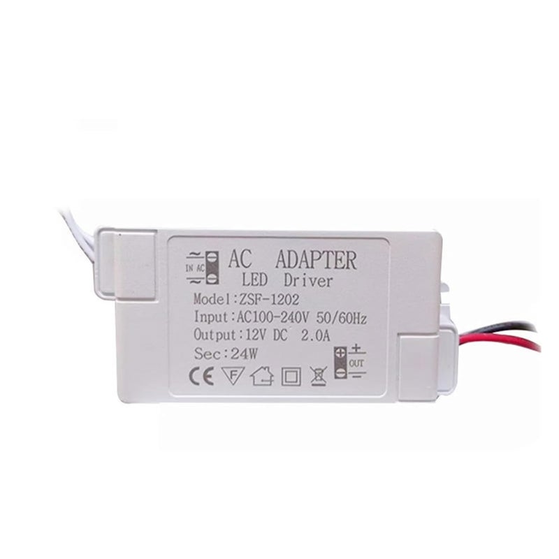5 قطع محول إضاءة LED 12 فولت 12 واط 24 واط 36 واط مزود طاقة LED مع وحدة غلاف AC220V إلى DC12V لشريط إضاءة LED لمطبخ (24 واط) - Image 1