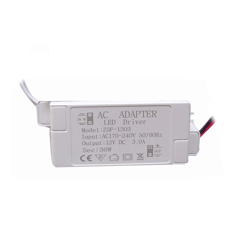5 قطع محول إضاءة LED 12 فولت 12 واط 24 واط 36 واط مزود طاقة LED مع وحدة غلاف AC220V إلى DC12V لشريط إضاءة LED لمطبخ (24 واط) - Image 3