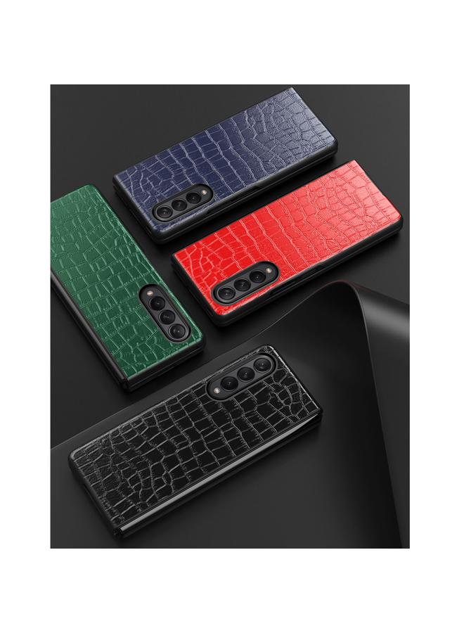 إيروريكس جراب لهاتف Samsung Galaxy Z Fold3 5G مصنوع من جلد التمساح قابل للطي واقٍ - Image 2