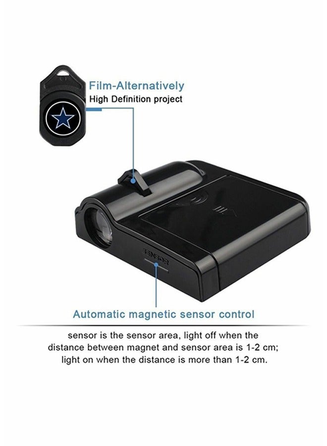 General 2-Piece LED Car Door Hyundai Logo Projector Shadow Light Set  - Image 3