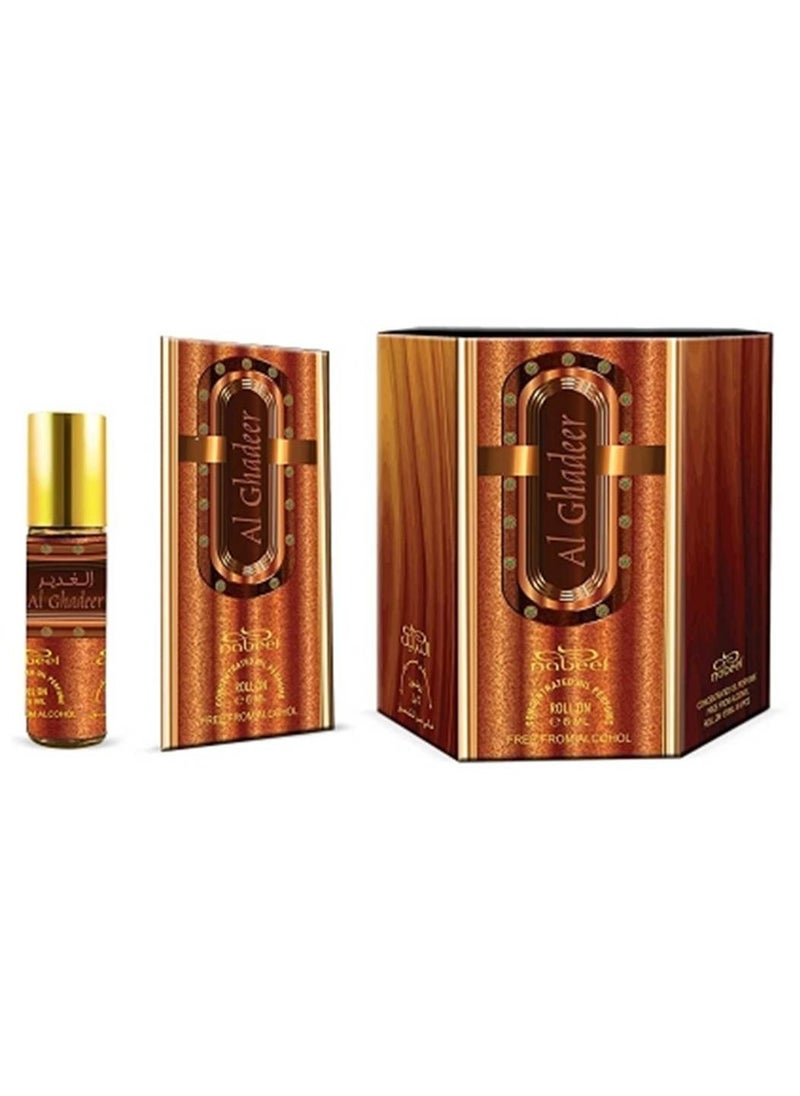 Nabeel 6 Pcs Nabeel Al Ghadeer Alcohol Free Roll On Oil Perfume 6ML  - Image 2