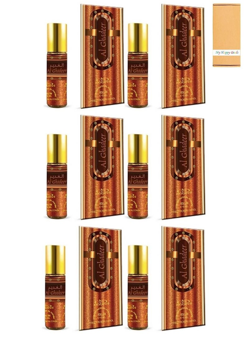 Nabeel 6 Pcs Nabeel Al Ghadeer Alcohol Free Roll On Oil Perfume 6ML  - Image 1