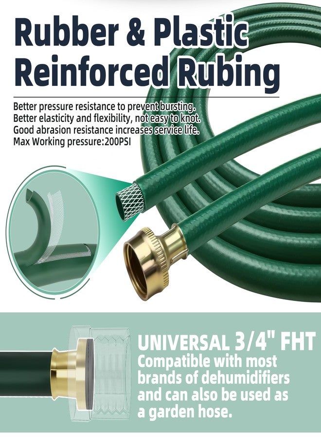 TT FLEX Burst-Proof Dehumidifier Drain Hose - 5 FT Green Rubber, 3/4" FHT, Heavy Duty, Flexible, Leak-Resistant for Efficient Water Drainage,CUPC and NSF-61 Certificated - Image 4