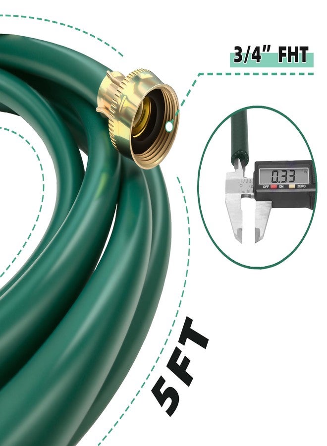 TT FLEX Burst-Proof Dehumidifier Drain Hose - 5 FT Green Rubber, 3/4" FHT, Heavy Duty, Flexible, Leak-Resistant for Efficient Water Drainage,CUPC and NSF-61 Certificated - Image 5