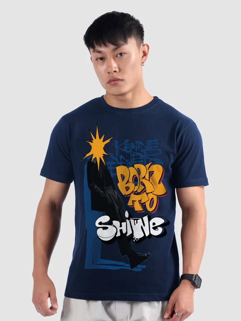 Beyoung Born To Shine Printed T-shirt