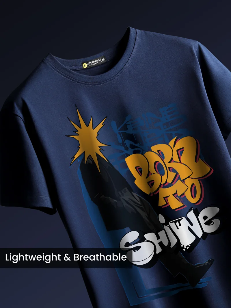 Beyoung Born To Shine Printed T-shirt