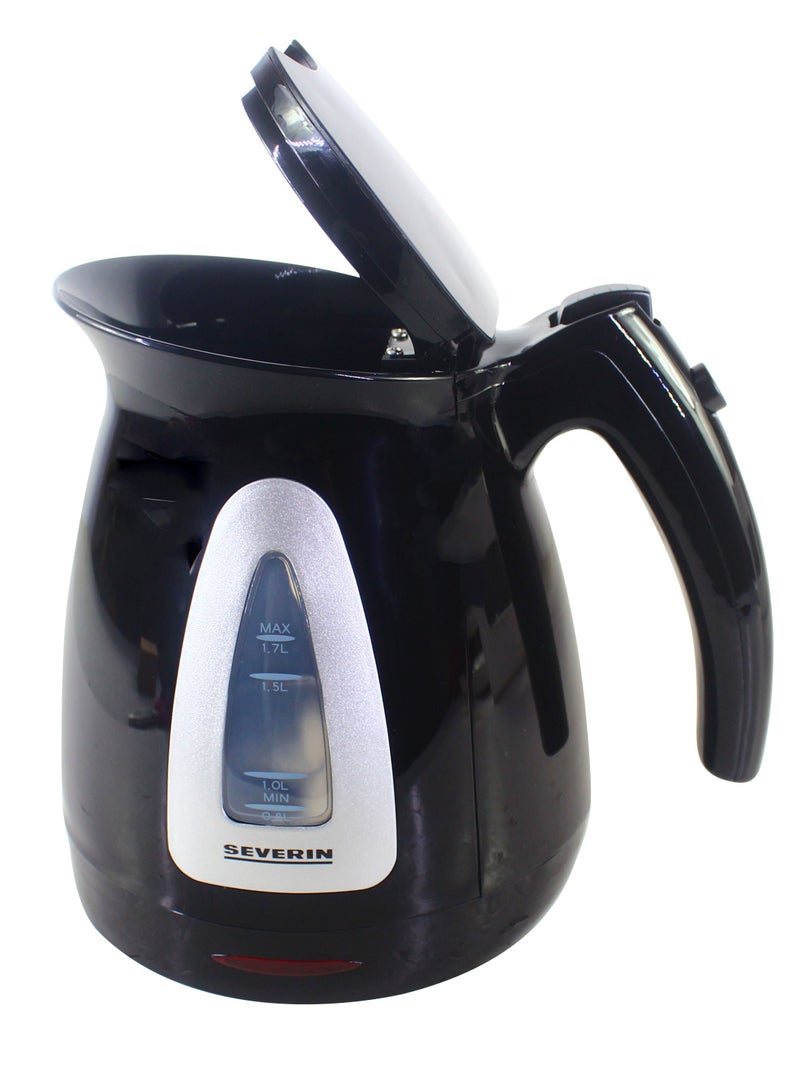 Severin Electric kettle 1.7l 3000w black/silver - Image 4
