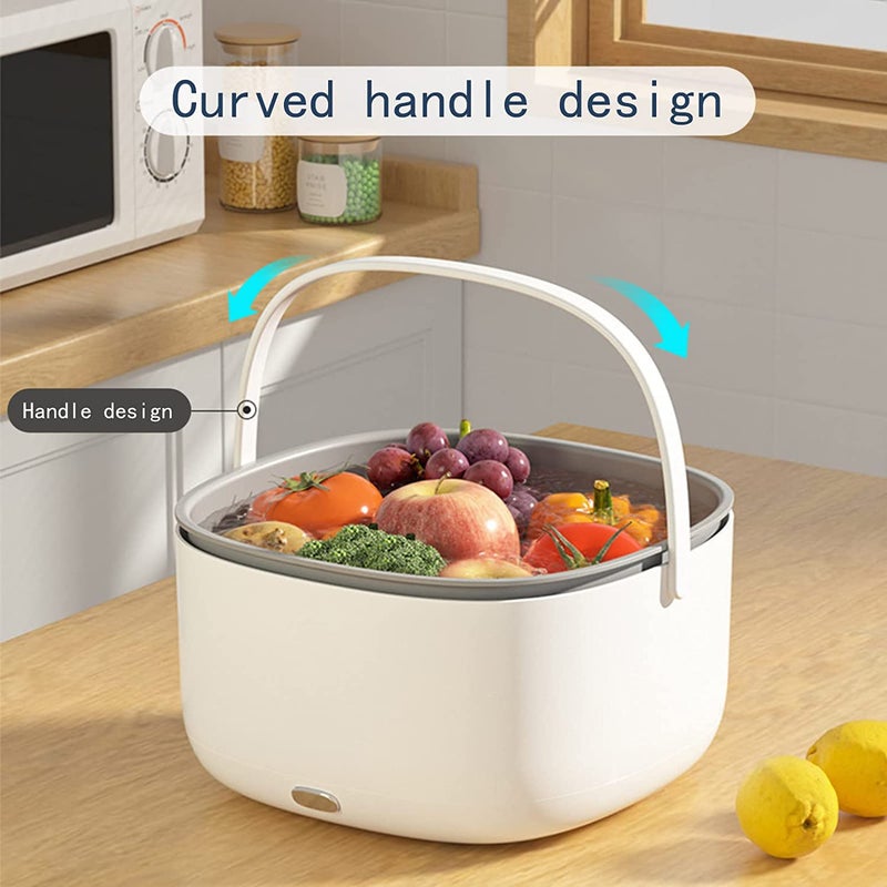 Azelf Ultrasonic Vegetable and Fruits Washing Basket Fruit Vegetable Washing Machine Waterproof Basket Food Cleaner Vegetable Washer - Image 3
