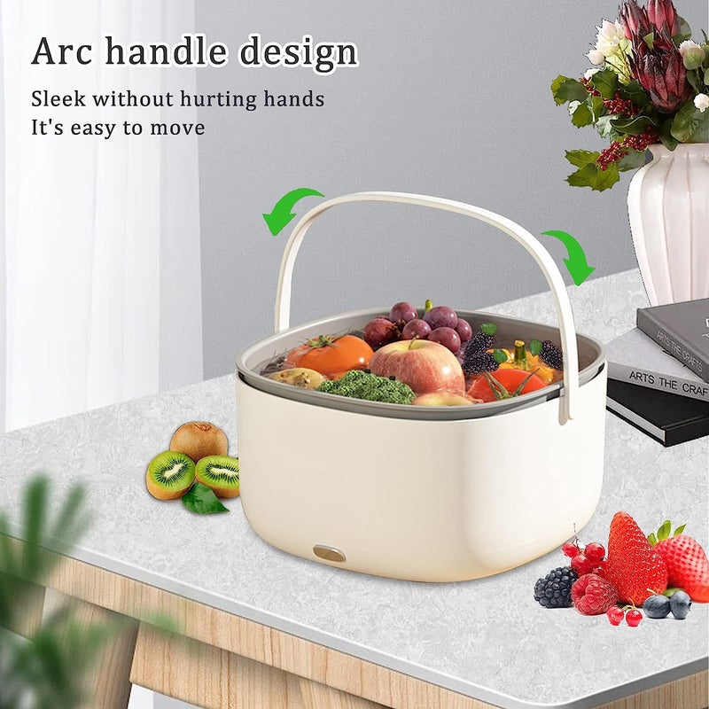 Azelf Ultrasonic Vegetable and Fruits Washing Basket Fruit Vegetable Washing Machine Waterproof Basket Food Cleaner Vegetable Washer - Image 5