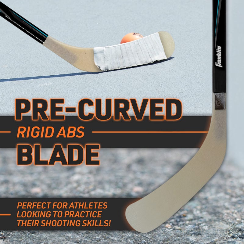 Franklin Sports Street Hockey Sticks - Youth Street Hockey Stick - Wood and Fiberglass Shaft - ABS Blade - 40" Right Handed - Image 3